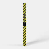 Individuelle Name Schwarz Gelb Texturierte Diagona Samsung Galaxy Hülle (Rechte Seite)