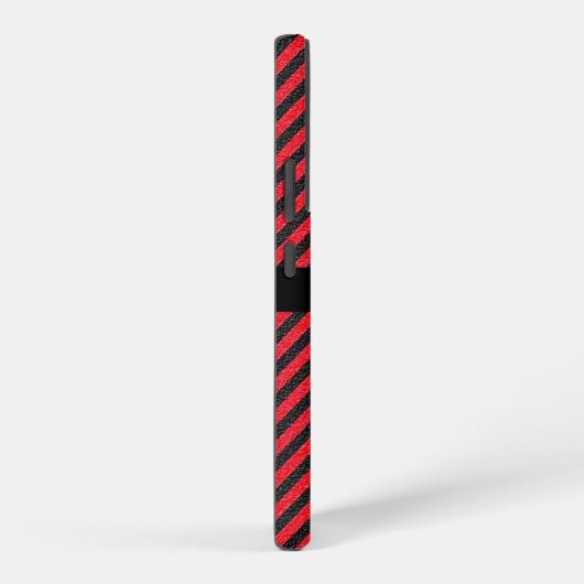 Individuelle Name Schwarz-Rot-Texturierte Diagonal Samsung Galaxy Hülle (Rechte Seite)