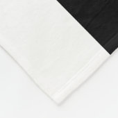 Individuelle Name schwarz und weiß gestreift Fleecedecke (Ecke)