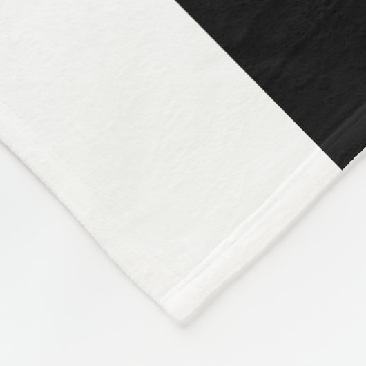 Individuelle Name schwarz und weiß gestreift Fleecedecke (Ecke)
