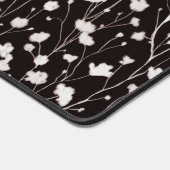 Individuelle Name Schwarz-weißes Blumengeschenk fü Schreibtischunterlage (Ecke)