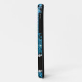 Individuelle Name Schwarzer Himmel Blau Glitzer Da Case-Mate iPhone Hülle (Hinten/Links)