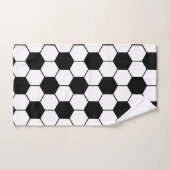 Individuelle Name Schwarzweißball-Muster Badhandtuch Set (Handtuch)