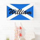 Individuelle Name Scottish Flag Banner (Insitu)