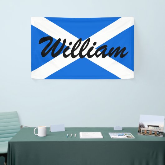 Individuelle Name Scottish Flag Banner (Messeveranstaltung)