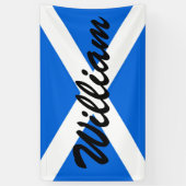 Individuelle Name Scottish Flag Banner (Vertikal)