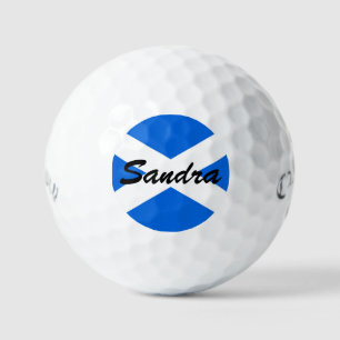 Individuelle Name Scottish Flag css gbcnt Golfball