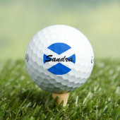 Individuelle Name Scottish Flag css gbcnt Golfball (Insitu T-Shirt)