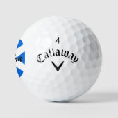 Individuelle Name Scottish Flag css gbcnt Golfball (Logo)
