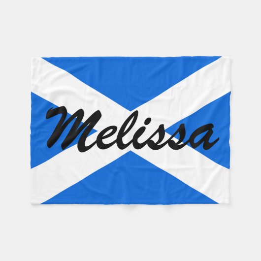 Individuelle Name Scottish Flag fbcn Fleecedecke (Vorderseite (Horizontal))