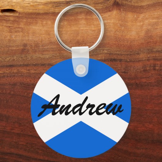 Individuelle Name Scottish Flag kccn Schlüsselanhänger (Vorderseite)