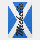 Individuelle Name Scottish Flag ktcnt Geschirrtuch (Vertikal)