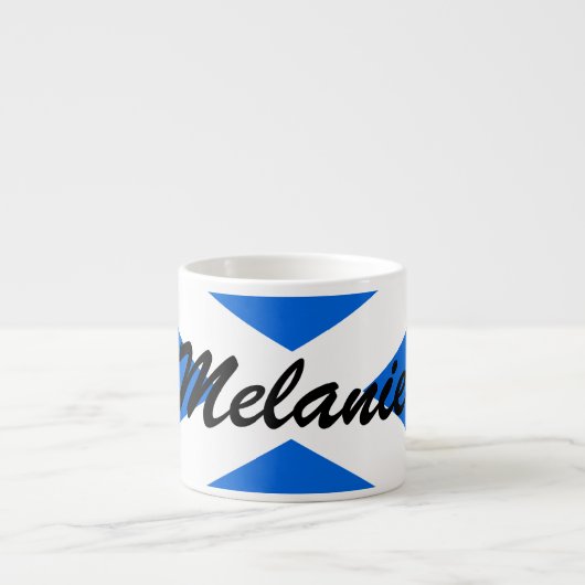 Individuelle Name Scottish Flag mugcccent Espressotasse (Vorderseite)