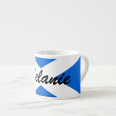 Individuelle Name Scottish Flag mugcccent Espressotasse (Vorderseite Rechts)