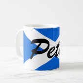 Individuelle Name Scottish Flag mugcccent Kaffeetasse (Vorderseite Links)