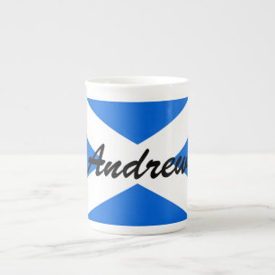 Individuelle Name Scottish Flag mugcccent Porzellantasse