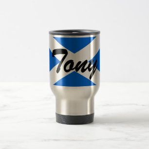 Individuelle Name Scottish Flag Mugcn Reisebecher