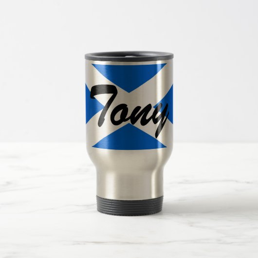 Individuelle Name Scottish Flag Mugcn Reisebecher (Mittel)