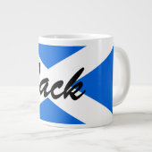 Individuelle Name Scottish Flag Mugt Jumbo-Tasse (Vorderseite Rechts)