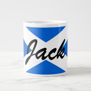 Individuelle Name Scottish Flag Mugt Jumbo-Tasse