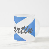 Individuelle Name Scottish Flag Mugt Mattglastasse (VorderseiteRechts)