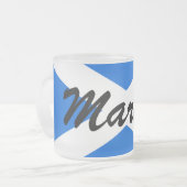 Individuelle Name Scottish Flag Mugt Mattglastasse (Vorderseite Links)