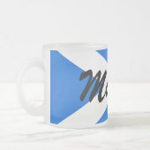 Individuelle Name Scottish Flag Mugt Mattglastasse (Links)