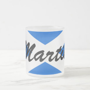 Individuelle Name Scottish Flag Mugt Mattglastasse