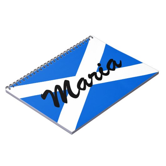 Individuelle Name Scottish Flag nbcnt Notizblock (Linke Seite)