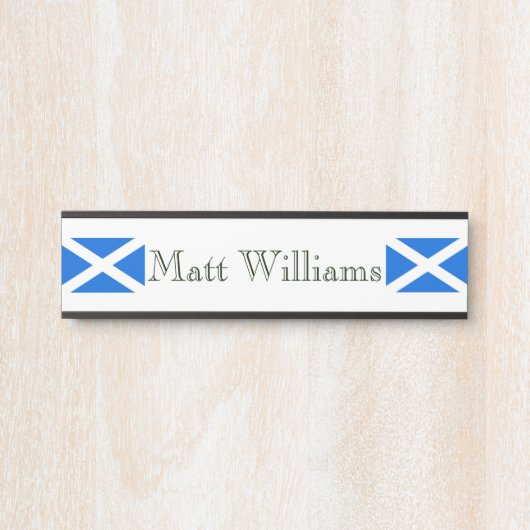 Individuelle Name Scottish Flag npt Türschild (Vorderseite )