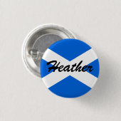 Individuelle Name Scottish Flag pbcnt Button (Vorne & Hinten)