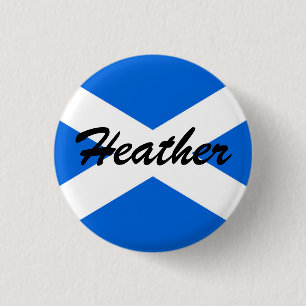 Individuelle Name Scottish Flag pbcnt Button