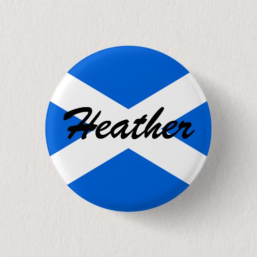 Individuelle Name Scottish Flag pbcnt Button (Vorderseite)
