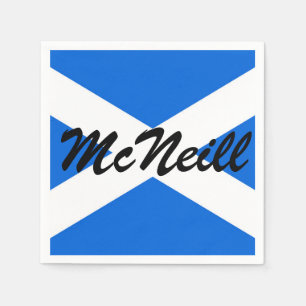 Individuelle Name Scottish Flag pncn Serviette