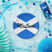 Individuelle Name Scottish Flag ppcent Pappteller (Party)