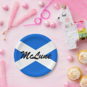 Individuelle Name Scottish Flag ppcent Pappteller (Party)