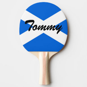 Individuelle Name Scottish Flag ppt Tischtennis Schläger