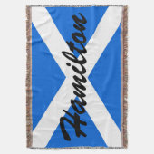 Individuelle Name Scottish Flag tbcnt Decke (Vorderseite Vertikal)