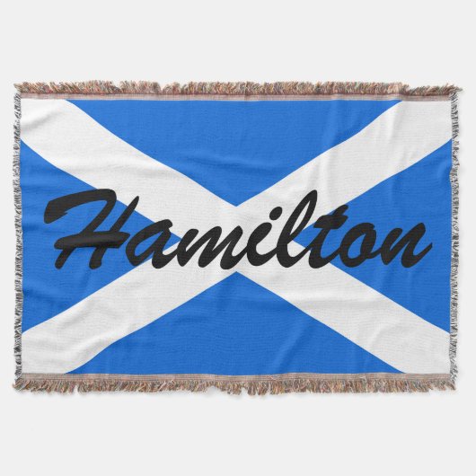 Individuelle Name Scottish Flag tbcnt Decke (Vorderseite)
