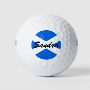 Individuelle Name Scottish Flag wu gbcnt Golfball