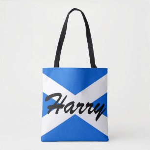 Individuelle Name Scottish flagge Tasche