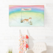 Individuelle Name Scottish Fold Cat Pet Banner (Insitu)
