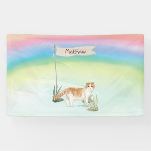 Individuelle Name Scottish Fold Cat Pet Banner