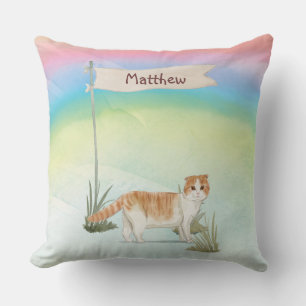 Individuelle Name Scottish Fold Cat Pet Kissen