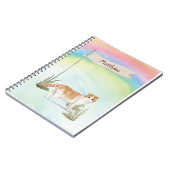 Individuelle Name Scottish Fold Cat Pet Notizblock (Linke Seite)