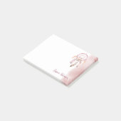 Individuelle Name Script Boho Dream Catcher Wasser Post-it Klebezettel (angewinkelt)