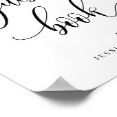 Individuelle Name Script Guest Book Sign 8x10" Poster (Ecke)