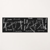 Individuelle Name Script Personalisiert Monogram Yogamatte (Vorderseite (Horizontal))