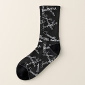 Individuelle Name Script Personalisiert Socken (Links - Außen)