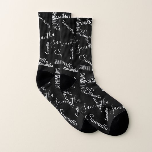 Individuelle Name Script Personalisiert Socken (Paar)